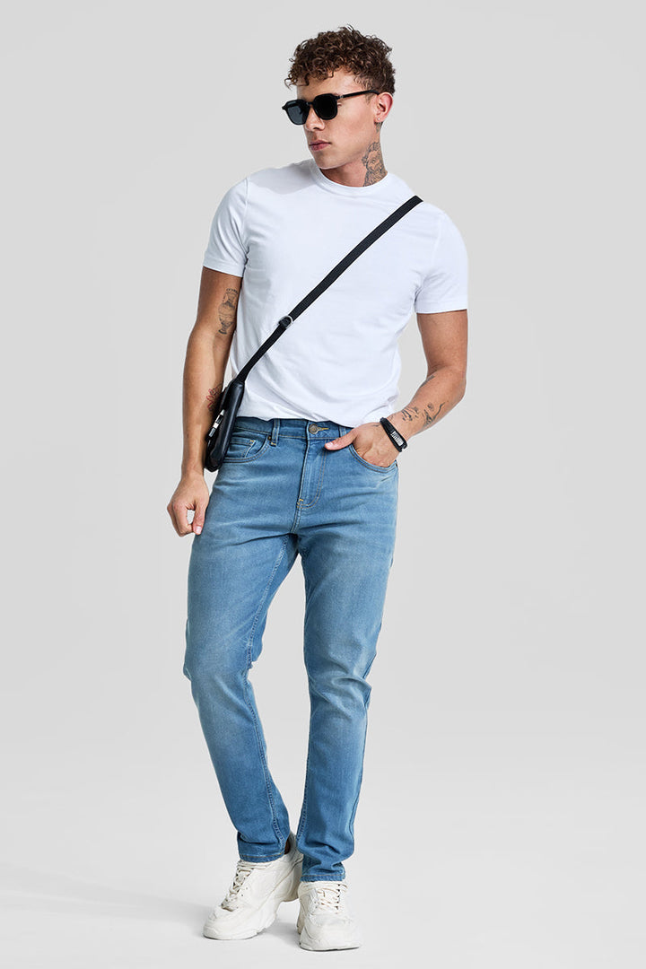 Blue Tapered Fit Jeans