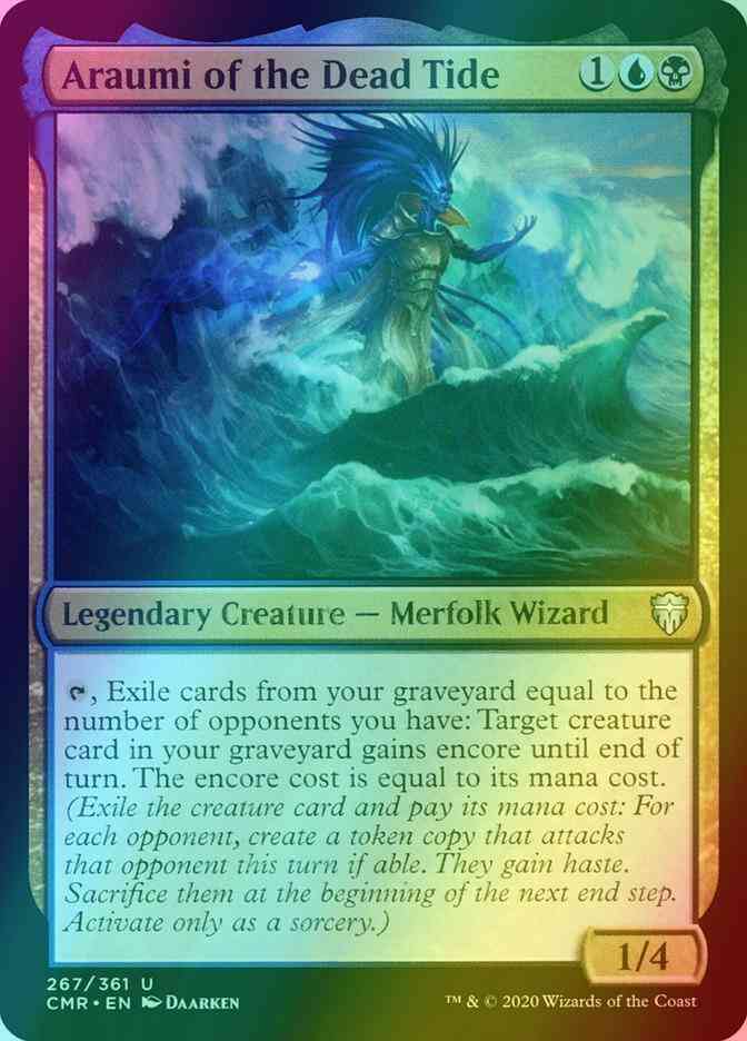 Araumi of the Dead Tide [267] [Commander Legends] [Foil]