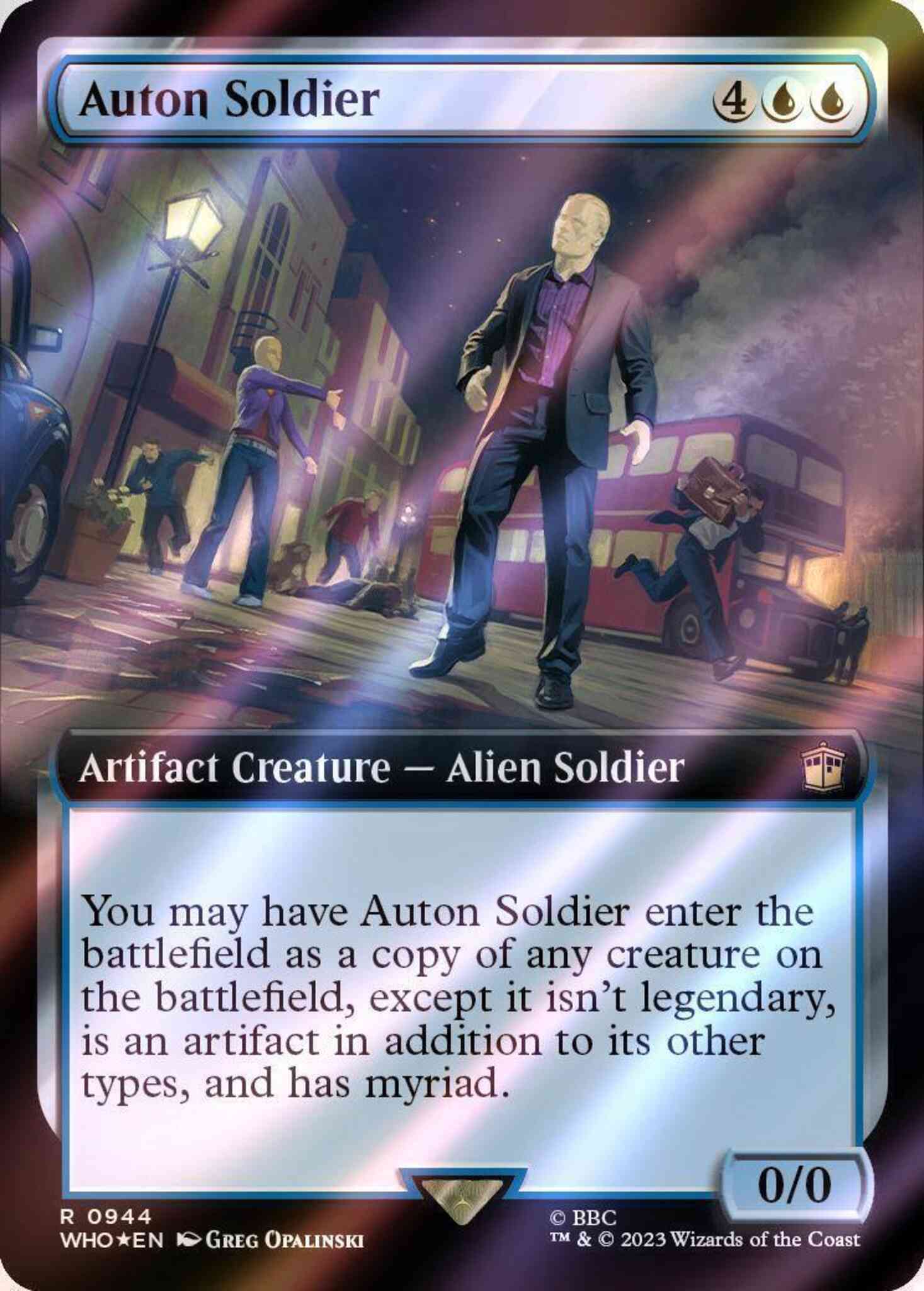 Auton Soldier [944] [Extended Art] [Universes Beyond: Doctor Who] [Surge Foil]