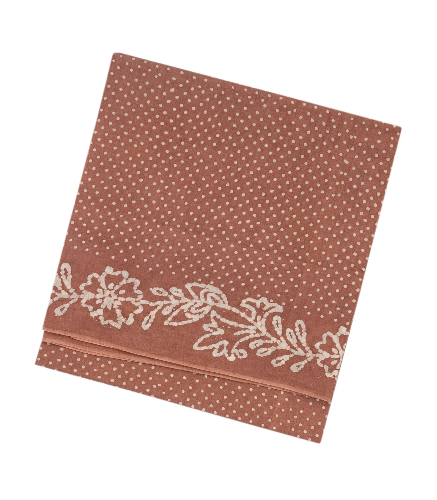 Beige Sungudi Cotton Saree With Tie & Dye Floral Motifs