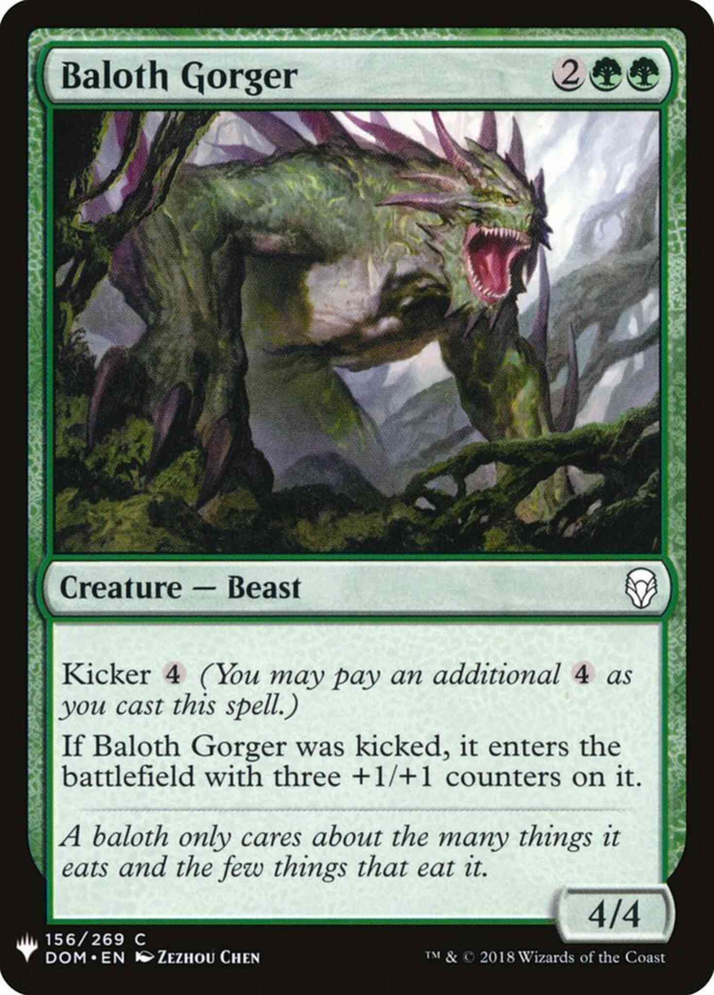 Baloth Gorger [DOM-156] [The List] [Non-Foil]