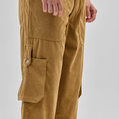 Light Brown Baggy Fit Cargo Pants