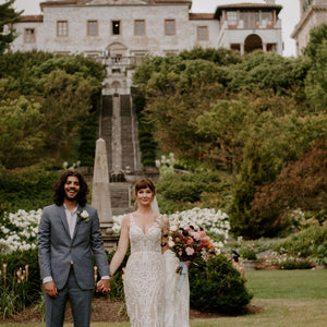 A Romantic Museum Wedding with Bright DIY Flowers
