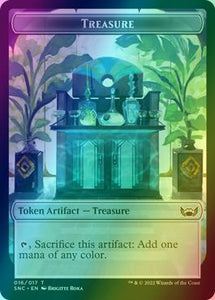 Angel Token (02) // Treasure Token (16) [Streets of New Capenna: Tokens] [Foil]