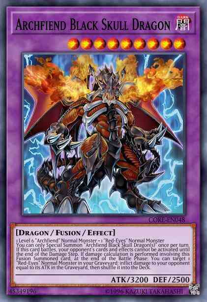 Archfiend Black Skull Dragon - CORE-EN048 - Ultimate Rare - 1st Edition