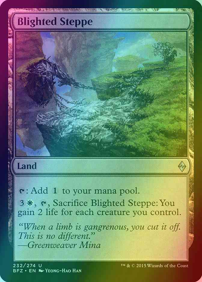 Blighted Steppe [232] [Battle for Zendikar] [Foil]