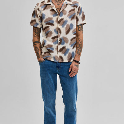 Multi Abstract Box Fit Shirt