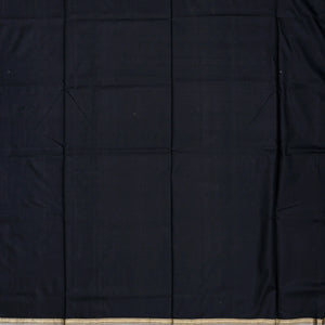 Black Handloom Banarasi Silk Saree With Floral Buttas