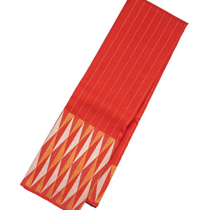 Red Handloom Kanchipuram Silk Saree With Stripes