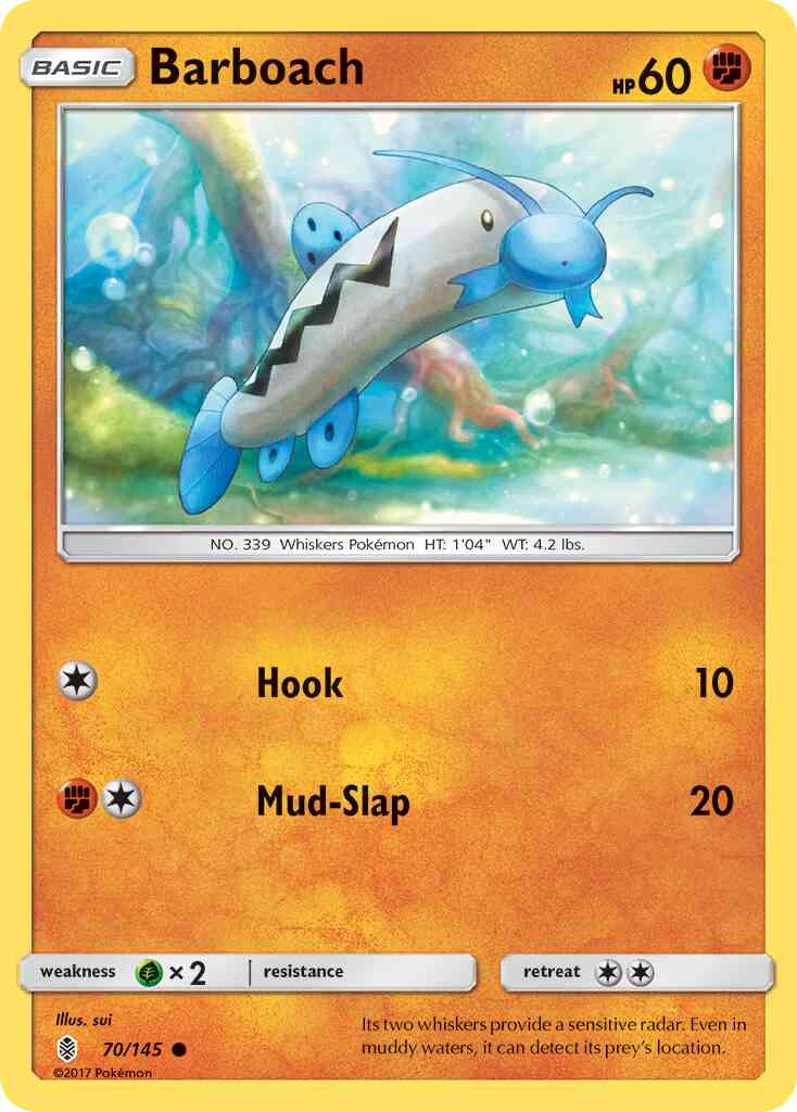 Barboach - 70/145 - Common [sm2-70] [Reverse Holo]