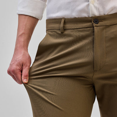 Brown Slim Fit Trousers