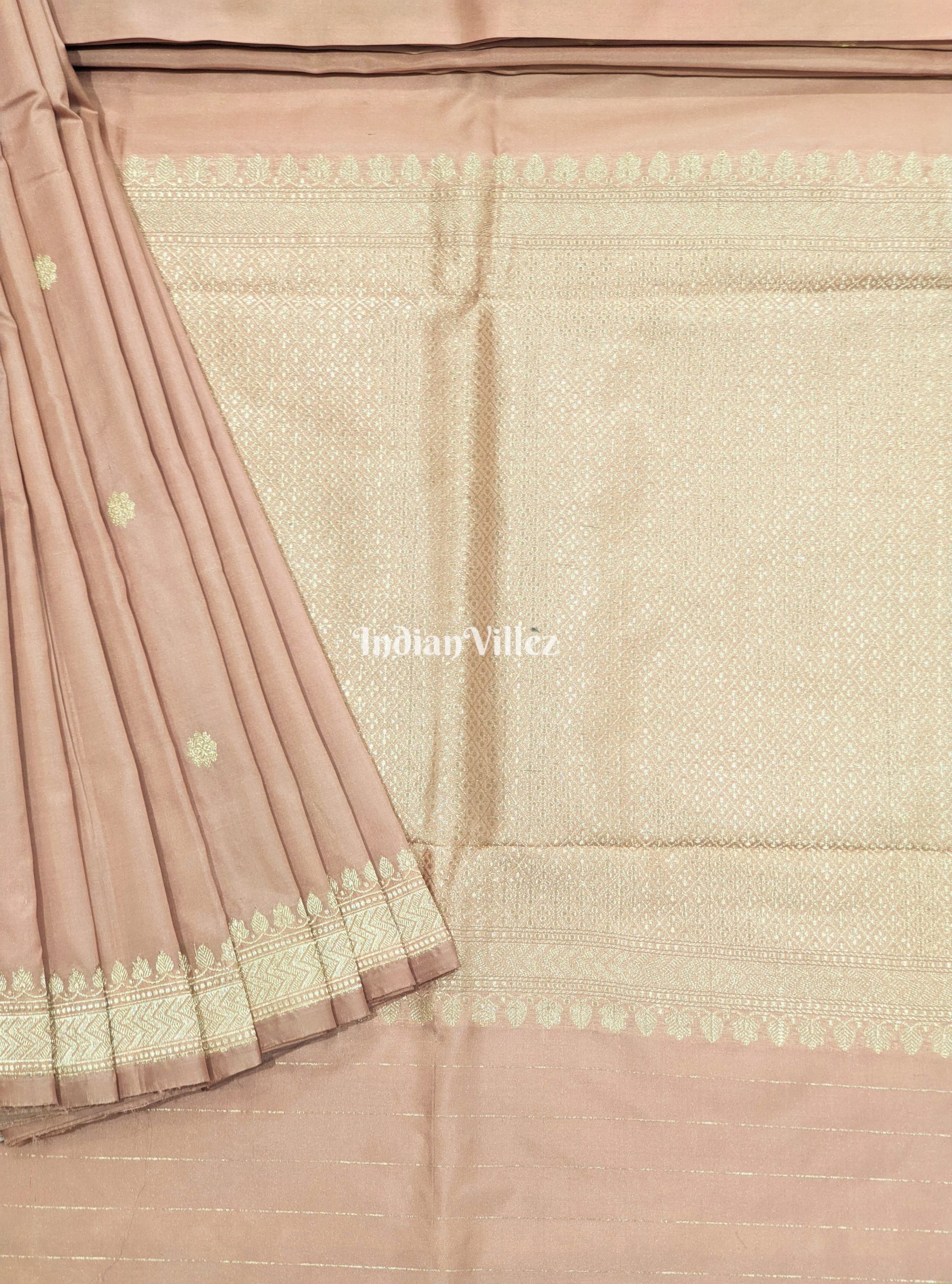 Pink Banarasi Katan Silk Saree
