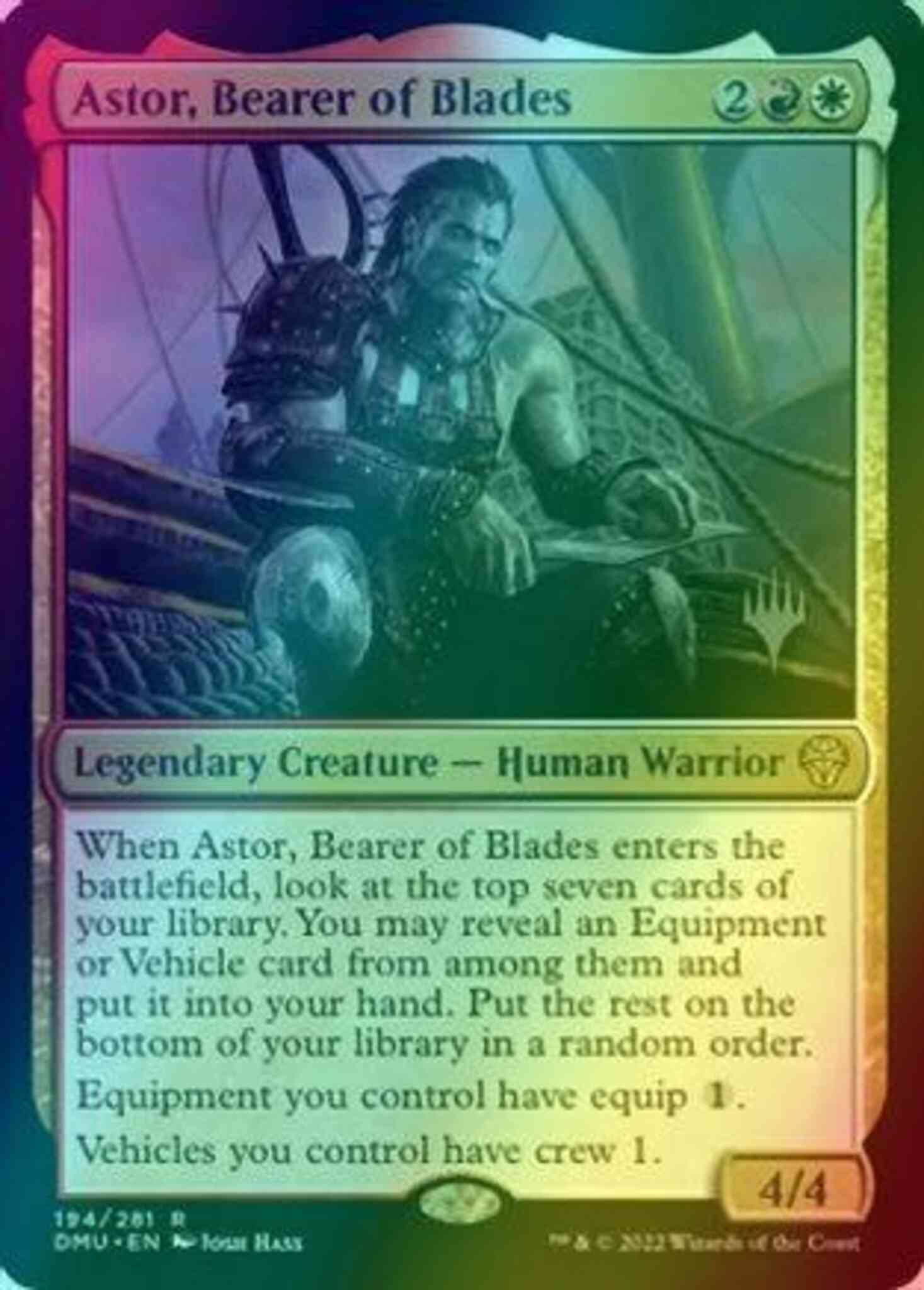 Astor, Bearer of Blades [194p] [Promo Pack] [Dominaria United: Promos] [Foil]