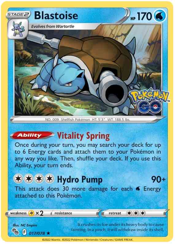 Blastoise - 017/078 - Rare Holo [pgo-017] [Holo]