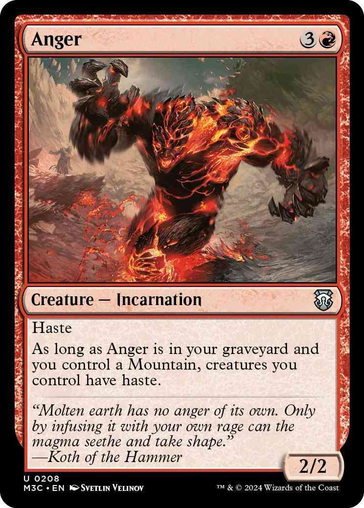 Anger [208] [Modern Horizons 3: Commander] [Non-Foil]