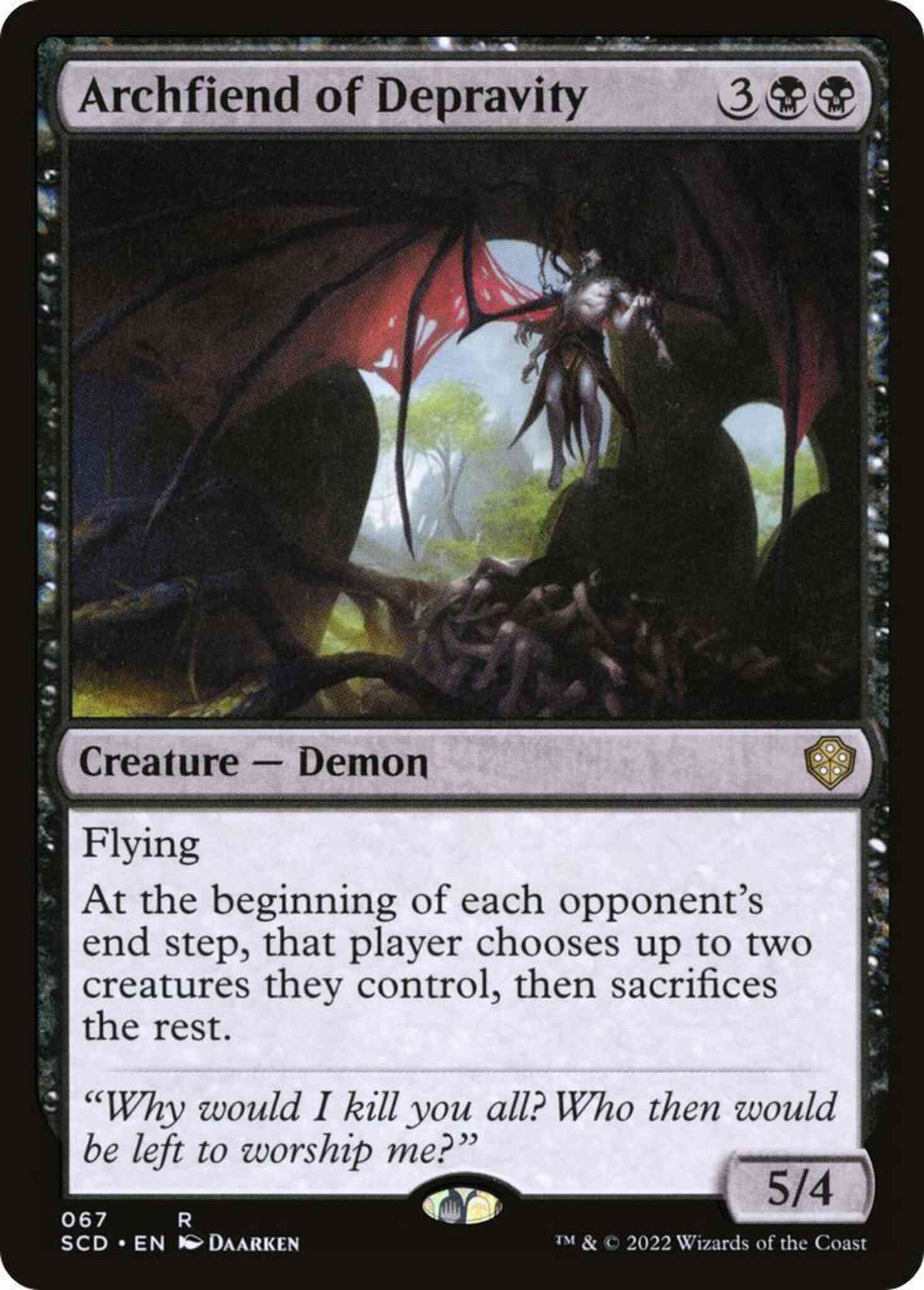 Archfiend of Depravity [67] [Starter Commander Decks] [Non-Foil]
