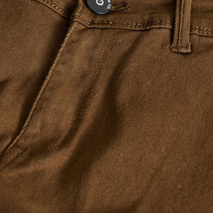 Brown Slim Fit Cargo Jeans