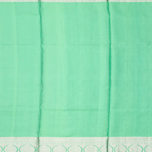 Red Handloom Soft Silk Saree With Floral Zari Buttas-Red