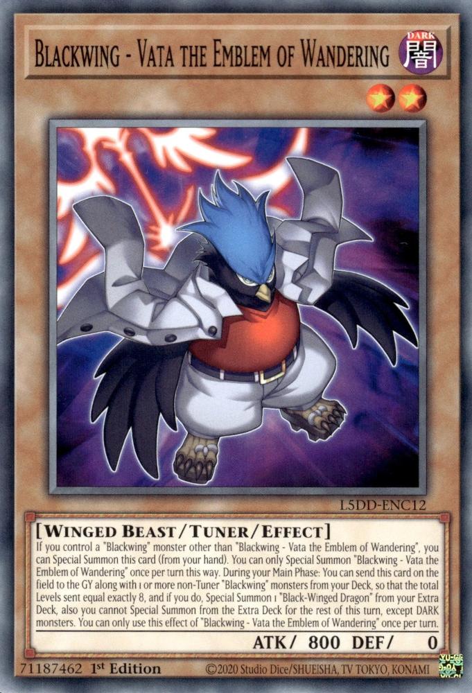 Blackwing - Vata the Emblem of Wandering - L5DD-ENC12 - Common - 1st Edition
