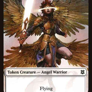 Angel Warrior Token (01) // Shark Token (07) [ZNR/IKO Set Symbol] [Challenger Deck 2021 Tokens] [Non-Foil]