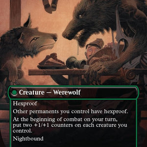 Avabruck Caretaker // Hollowhenge Huntmaster [1608] [Borderless] [Not a Wolf] [Secret Lair Drop] [Non-Foil]