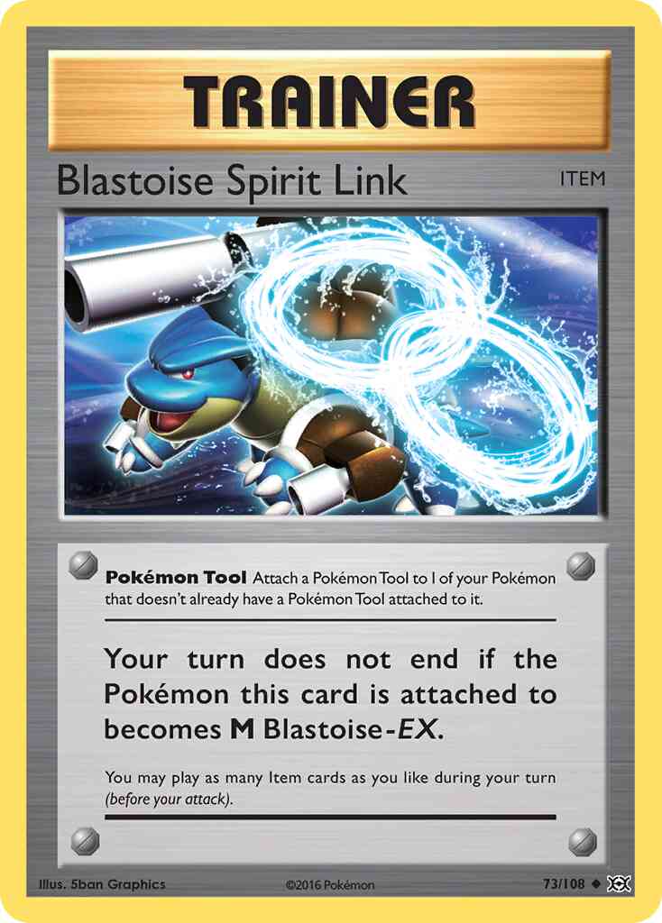 Blastoise Spirit Link - 73/108 - Uncommon [xy12-73] [Non-Holo]