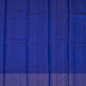 Blue Handloom Kanchipuram Silk Saree With Annam Buttas