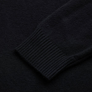Black Knitted Sweatshirt