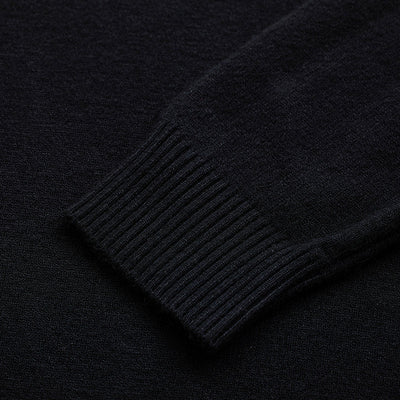 Black Knitted Sweatshirt