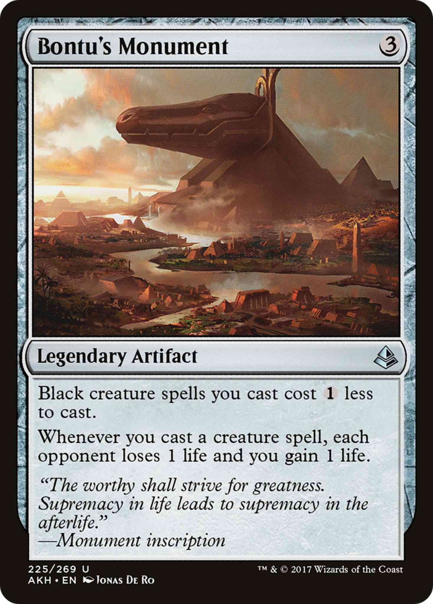 Bontu's Monument [225] [Amonkhet] [Non-Foil]