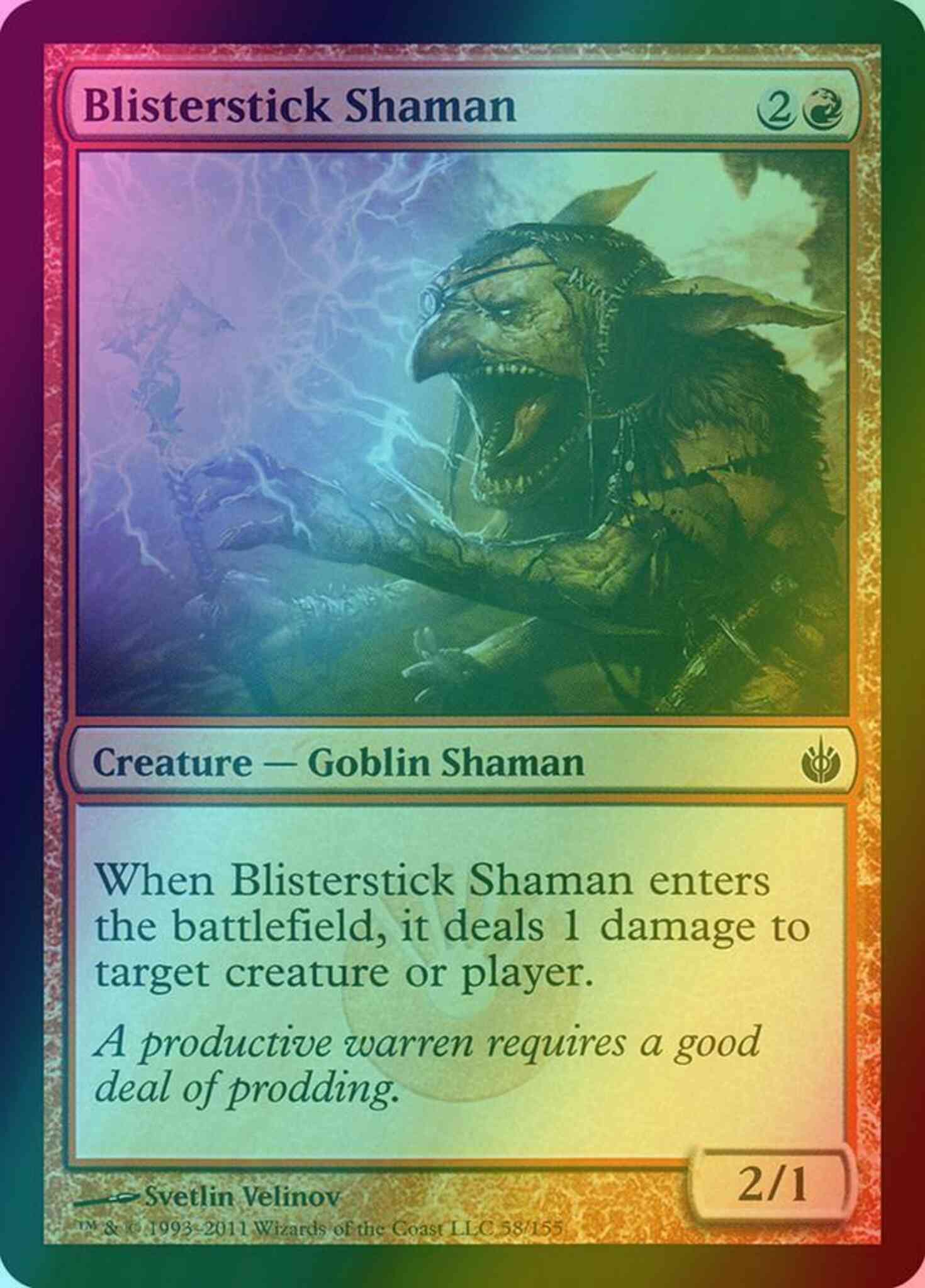 Blisterstick Shaman [58] [Mirrodin Besieged] [Foil]