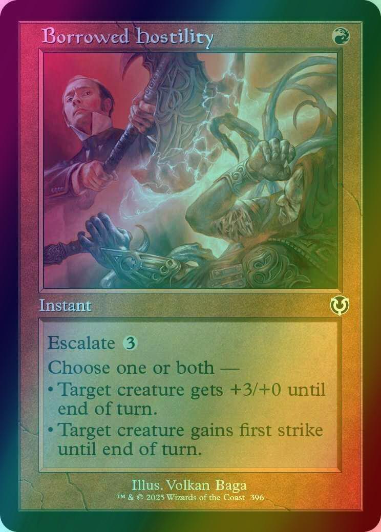 Borrowed Hostility [396] [Retro Frame] [Innistrad Remastered] [Foil]
