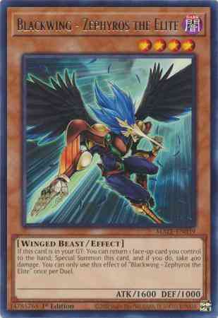 Blackwing - Zephyros the Elite - MAZE-EN039 - Rare - 1st Edition