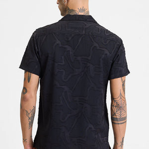 Black Abstract Box Fit Shirt