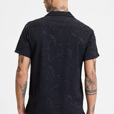 Black Abstract Box Fit Shirt