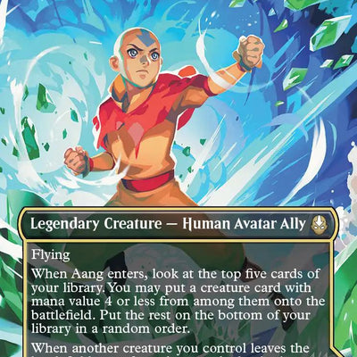 Aang, at the Crossroads // Aang, Destined Savior [304] [Borderless] [Scene] [Avatar: The Last Airbender] [Non-Foil]