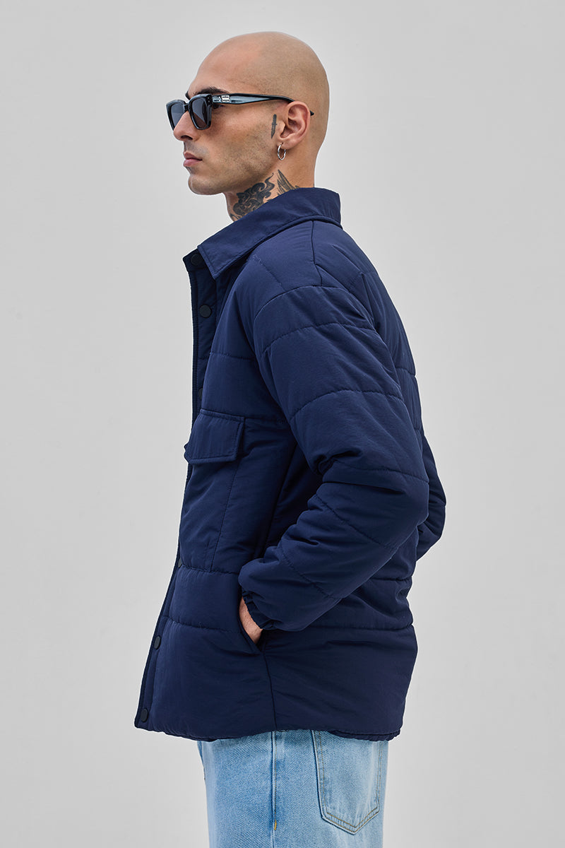 Navy Double Pocket Jacket