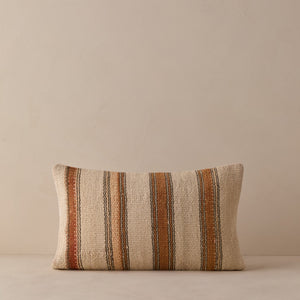 Vintage Lumbar Pillow No. 349, 12" x 20"