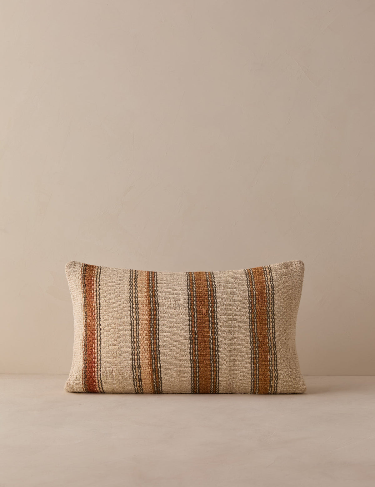 Vintage Lumbar Pillow No. 349, 12" x 20"