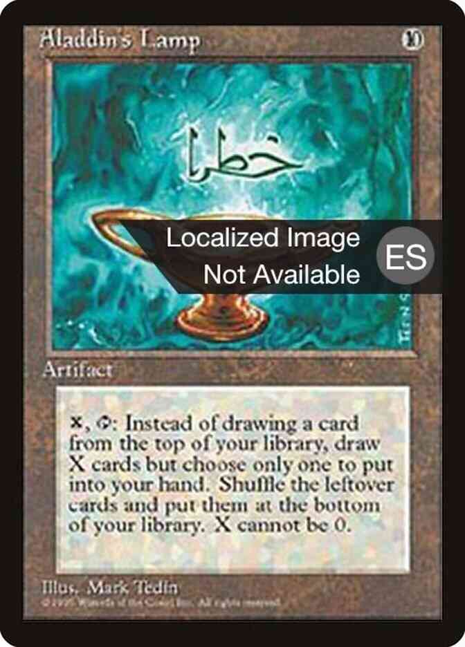 Aladdin's Lamp - Portuguese [291] [Fourth Edition Black Border: Portuguese] [Non-Foil]