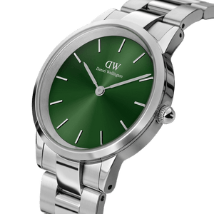 Iconic Link Emerald Green & Silver