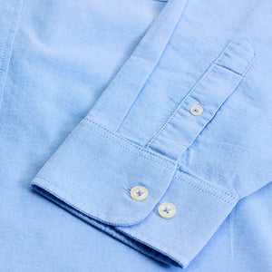 Blue Button Down Regular Fit Shirt