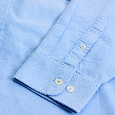 Blue Button Down Regular Fit Shirt