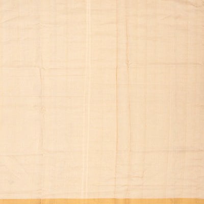 Grey Handloom Plain Uppada Silk Saree With Zari Border