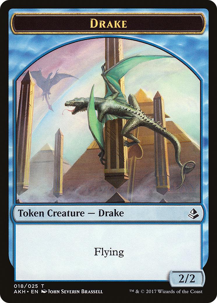 Angel of Sanctions Token (01) // Drake Token (18) [Amonkhet Tokens] [Non-Foil]