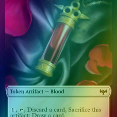 Blood Token (17) // Spirit Cleric Token (04) [Innistrad: Crimson Vow: Tokens] [Foil]
