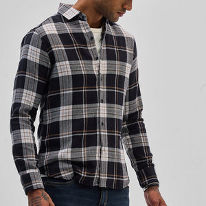 Black Checks Slim Fit Shirt