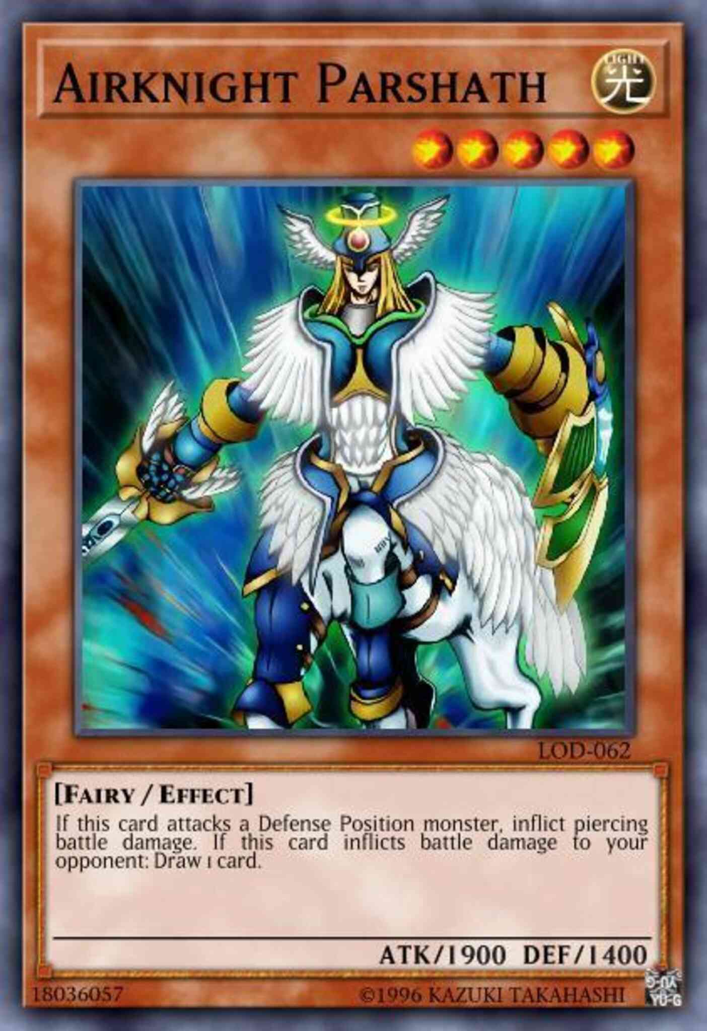 Airknight Parshath - DB2-EN173 - Super Rare - Unlimited