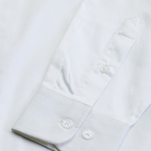 White Embellished Slim Fit Shirt