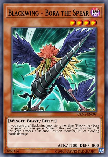 Blackwing - Bora the Spear - GLD3-EN022 - Common - Limited